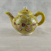 Чайник заварочный Риштанская Керамика 1 литр, Желтый