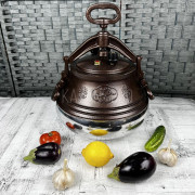 Афганский казан 12 литров комбинированный с ручками