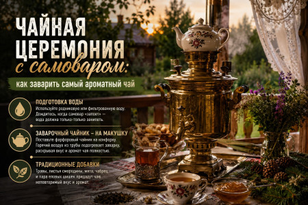 Чайная церемония с самоваром: как заварить самый ароматный чай