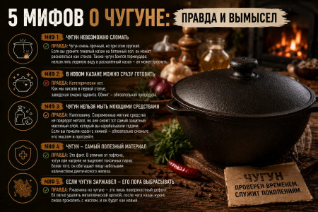 5 мифов о чугуне: правда и вымысел