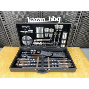 Набор шампуров в кейсе кож/зам "Бизон" №132